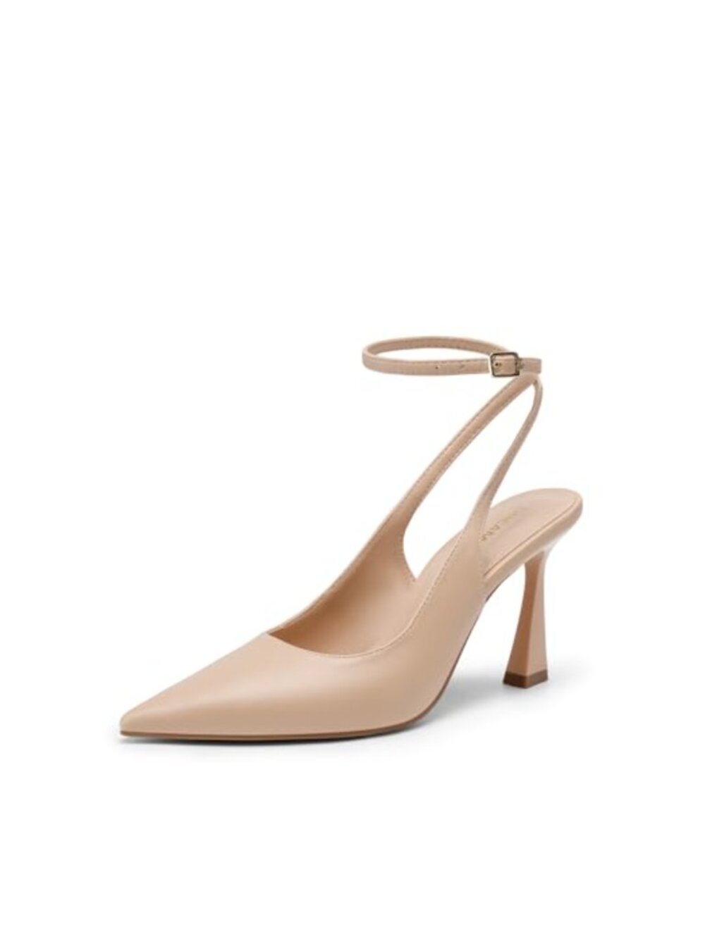 Women's Faux Leather Slingback High Heel Pumps Pointed Toe Dress Shoes